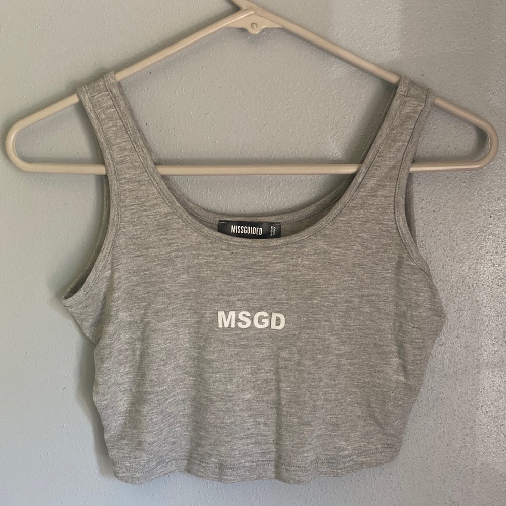 Missguided cropped tank top